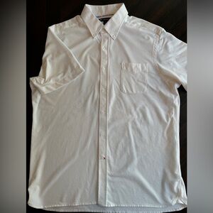 Men’s Cremieux white polo style shirt